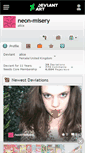Mobile Screenshot of neon-misery.deviantart.com