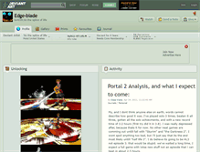 Tablet Screenshot of edge-blade.deviantart.com