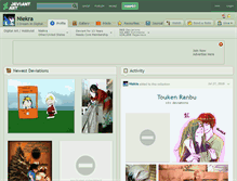 Tablet Screenshot of niekra.deviantart.com