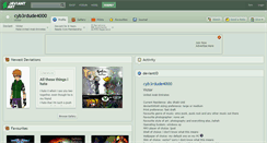 Desktop Screenshot of cyb3rdude4000.deviantart.com