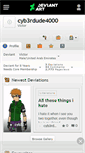 Mobile Screenshot of cyb3rdude4000.deviantart.com