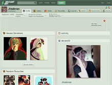 Tablet Screenshot of jiradevan.deviantart.com