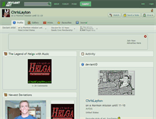 Tablet Screenshot of chrislayton.deviantart.com