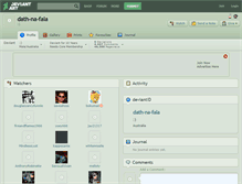 Tablet Screenshot of dath-na-fala.deviantart.com