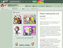 Tablet Screenshot of hetalia-union.deviantart.com