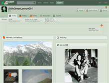 Tablet Screenshot of littlegreenlemongirl.deviantart.com