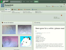 Tablet Screenshot of firestar0630.deviantart.com