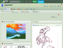 Tablet Screenshot of angrysmack.deviantart.com