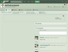 Tablet Screenshot of nottheeverydaygal.deviantart.com