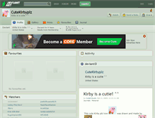 Tablet Screenshot of cutekirbyplz.deviantart.com
