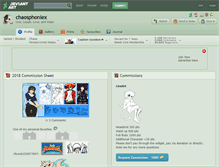 Tablet Screenshot of chaosphoniex.deviantart.com