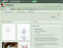 Tablet Screenshot of freshtoast101.deviantart.com