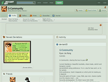 Tablet Screenshot of g-community.deviantart.com