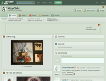Tablet Screenshot of kitty-child.deviantart.com