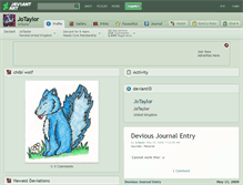 Tablet Screenshot of jotaylor.deviantart.com