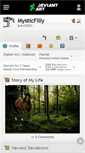 Mobile Screenshot of mysticfilly.deviantart.com