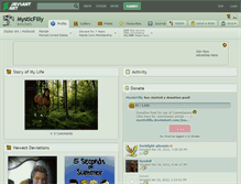 Tablet Screenshot of mysticfilly.deviantart.com