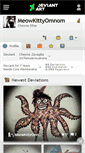 Mobile Screenshot of meowkittyomnom.deviantart.com