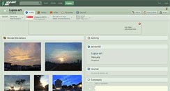 Desktop Screenshot of lupus-art.deviantart.com