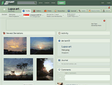 Tablet Screenshot of lupus-art.deviantart.com