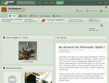 Tablet Screenshot of chrisbeaver.deviantart.com