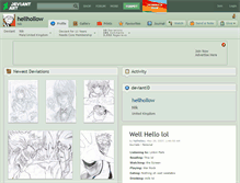 Tablet Screenshot of hellhollow.deviantart.com