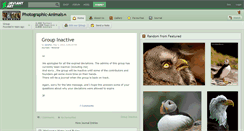 Desktop Screenshot of photographic-animals.deviantart.com