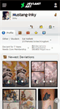 Mobile Screenshot of mustang-inky.deviantart.com