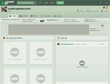 Tablet Screenshot of creativephotoworks.deviantart.com