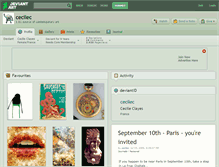 Tablet Screenshot of cecilec.deviantart.com