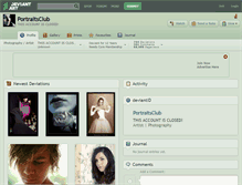 Tablet Screenshot of portraitsclub.deviantart.com
