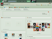 Tablet Screenshot of burnout777.deviantart.com