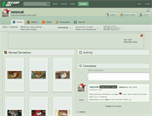 Tablet Screenshot of neoncat.deviantart.com