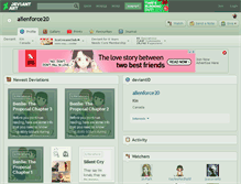 Tablet Screenshot of alienforce20.deviantart.com