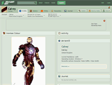 Tablet Screenshot of calvey.deviantart.com