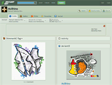 Tablet Screenshot of mcrhino.deviantart.com