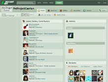 Tablet Screenshot of petprojectcaeria.deviantart.com