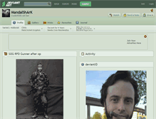 Tablet Screenshot of mandalshark.deviantart.com
