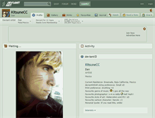 Tablet Screenshot of kitsunecc.deviantart.com