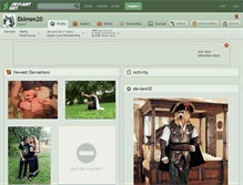 Tablet Screenshot of ekimen20.deviantart.com