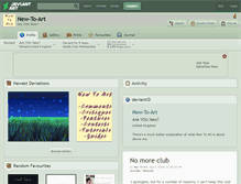 Tablet Screenshot of new-to-art.deviantart.com