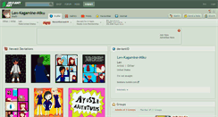 Desktop Screenshot of len-kagamine-miku.deviantart.com