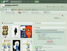 Tablet Screenshot of mehlikescookiesxd.deviantart.com