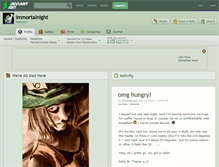 Tablet Screenshot of immortalnight.deviantart.com
