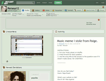 Tablet Screenshot of perseus12.deviantart.com