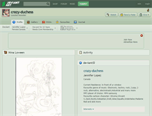 Tablet Screenshot of crazy-duchess.deviantart.com