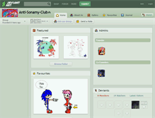 Tablet Screenshot of anti-sonamy-club.deviantart.com