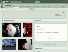 Tablet Screenshot of littlejoan.deviantart.com