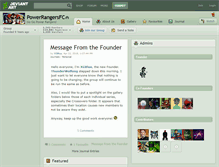 Tablet Screenshot of powerrangersfc.deviantart.com