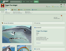 Tablet Screenshot of fidget-the-midget.deviantart.com